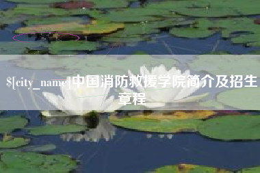 南阳中国消防救援学院简介及招生章程