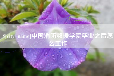 南阳中国消防救援学院毕业之后怎么工作