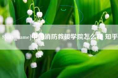 南阳中国消防救援学院怎么样 知乎