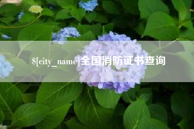南阳全国消防证书查询