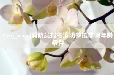 南阳消防员报考消防救援学院年龄条件