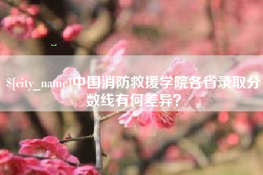南阳中国消防救援学院各省录取分数线有何差异？
