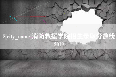 南阳消防救援学院招生录取分数线2019