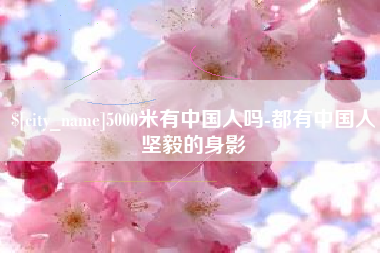 南阳5000米有中国人吗-都有中国人坚毅的身影