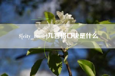 南阳九宫格口诀是什么