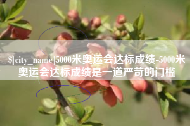 南阳5000米奥运会达标成绩-5000米奥运会达标成绩是一道严苛的门槛