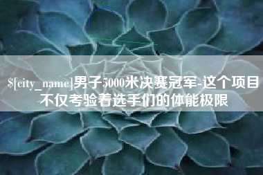 南阳男子5000米决赛冠军-这个项目不仅考验着选手们的体能极限