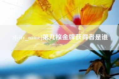 南阳第九枚金牌获得者是谁