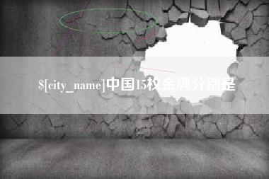 南阳中国15枚金牌分别是