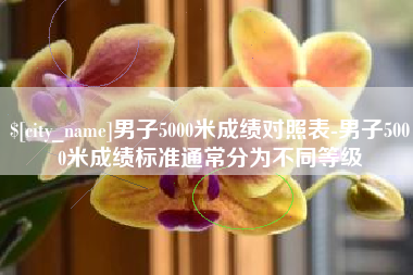 南阳男子5000米成绩对照表-男子5000米成绩标准通常分为不同等级