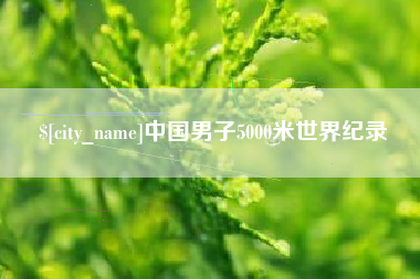 南阳中国男子5000米世界纪录