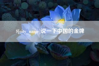 南阳说一下中国的金牌