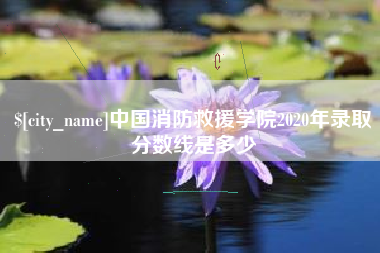 南阳中国消防救援学院2020年录取分数线是多少