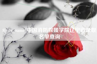 南阳中国消防救援学院辽宁省录取名单查询