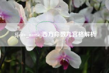 南阳西方命数九宫格解析