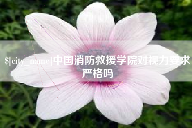 南阳中国消防救援学院对视力要求严格吗