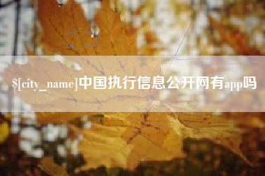 南阳中国执行信息公开网有app吗