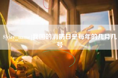 南阳我国的消防日是每年的几月几号