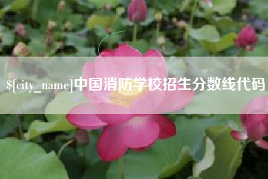 南阳中国消防学校招生分数线代码