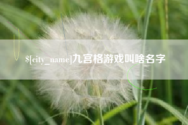南阳九宫格游戏叫啥名字
