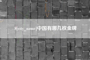 南阳中国有哪几枚金牌