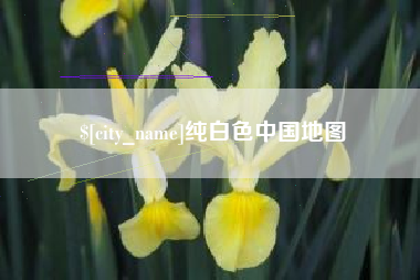 南阳纯白色中国地图