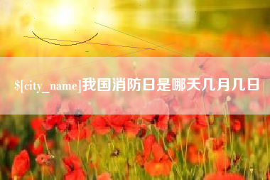 南阳我国消防日是哪天几月几日