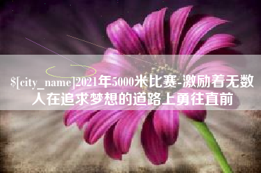 南阳2021年5000米比赛-激励着无数人在追求梦想的道路上勇往直前