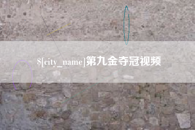南阳第九金夺冠视频