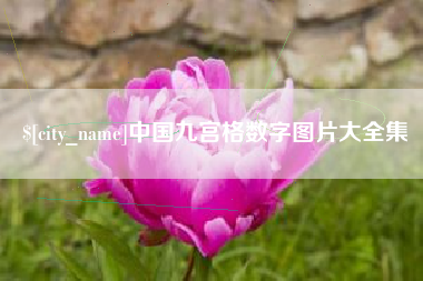 南阳中国九宫格数字图片大全集