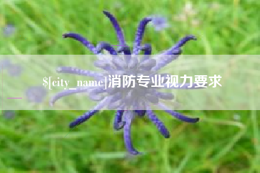 南阳消防专业视力要求
