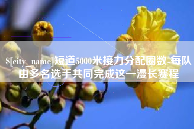 南阳短道5000米接力分配圈数-每队由多名选手共同完成这一漫长赛程
