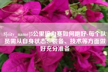 南阳5公里接力赛如何跑好-每个队员需从自身状态、装备、技术等方面做好充分准备