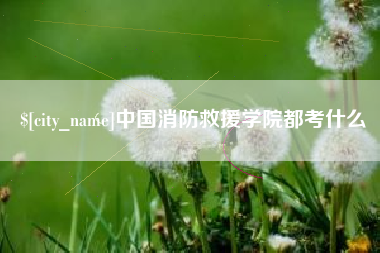 南阳中国消防救援学院都考什么