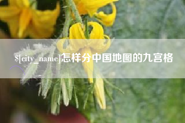 南阳怎样分中国地图的九宫格