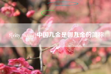 南阳中国九金是哪九金的简称