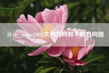 南阳2025大利方向和不利方向图