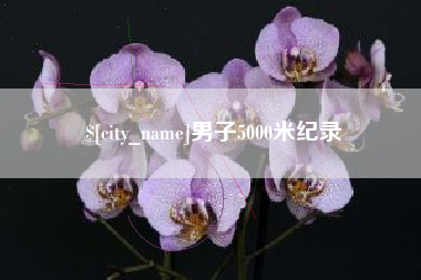 南阳男子5000米纪录