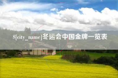 南阳冬运会中国金牌一览表