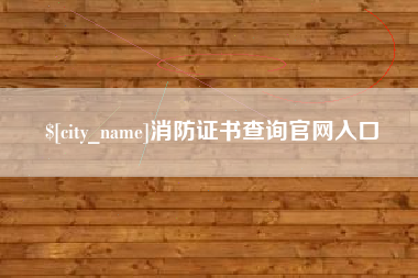 南阳消防证书查询官网入口