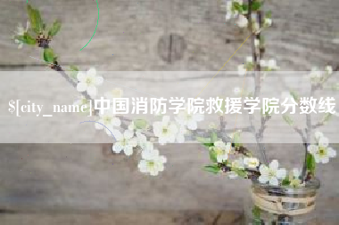 南阳中国消防学院救援学院分数线