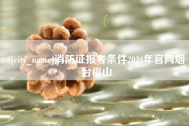 南阳消防证报考条件2024年官网烟台福山